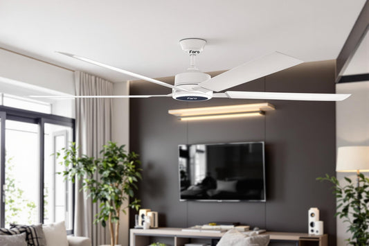Ventilateur de plafond silencieux avec lumière et télécommande : le confort discret