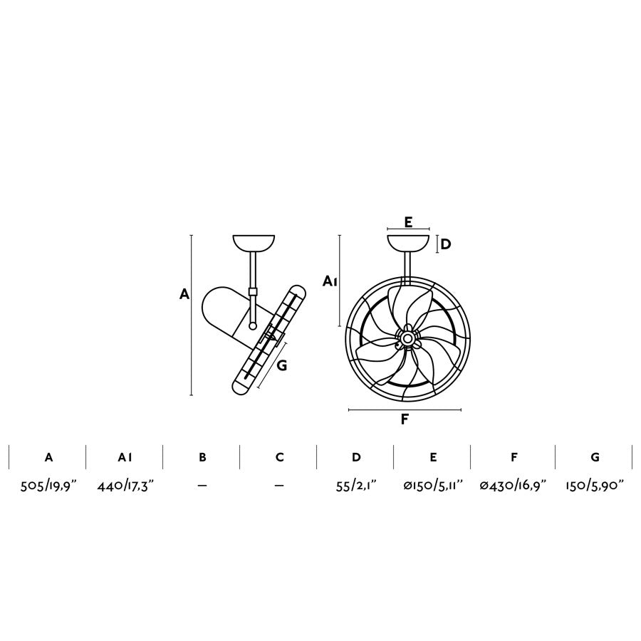 Ventilateur de plafond ou mural oscillant KEIKIventilateur de plafond - Lumisign