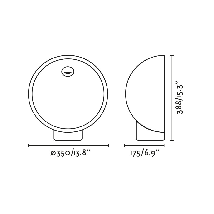 Borne extérieure GAIA LED en béton beige