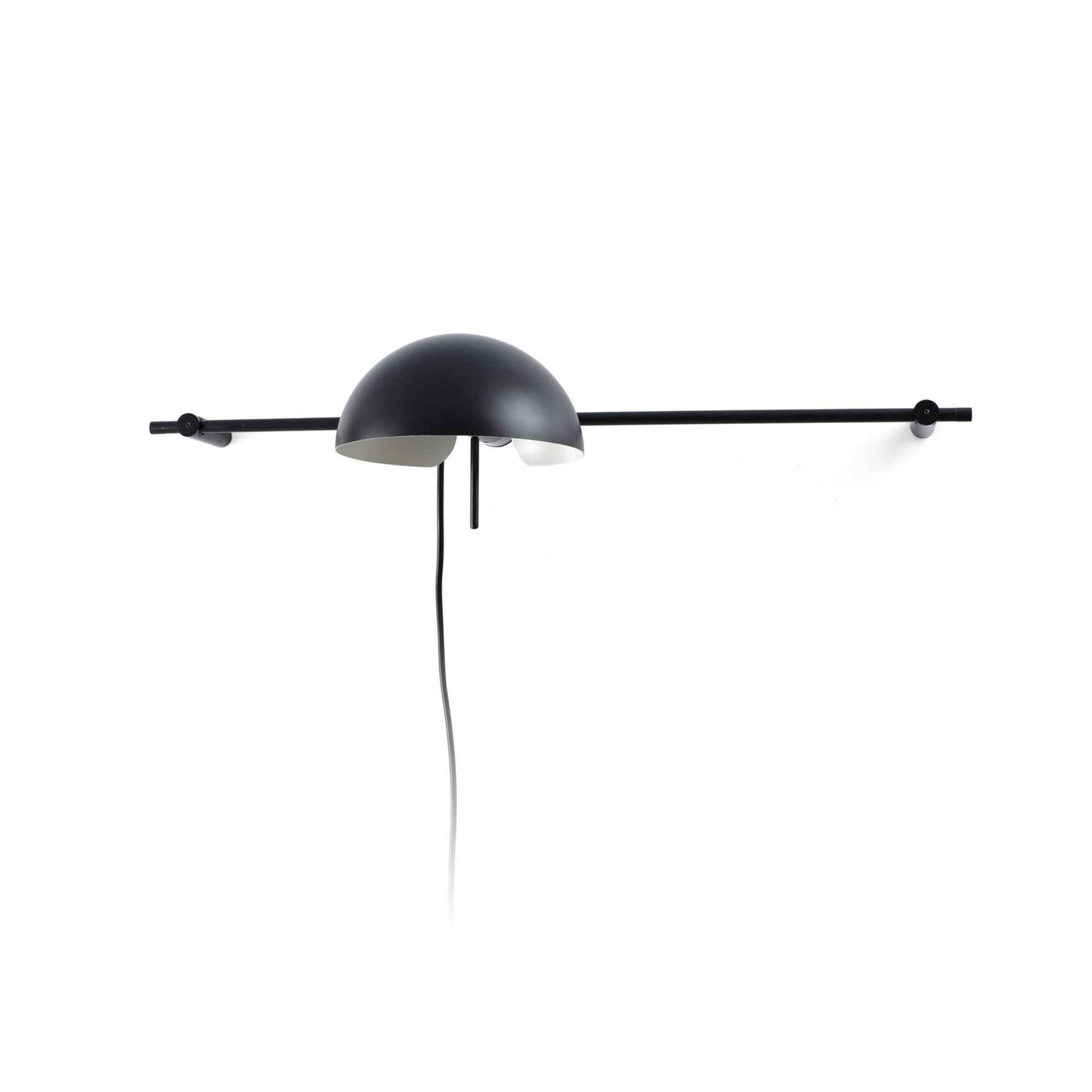 applique murale noire sur une barre