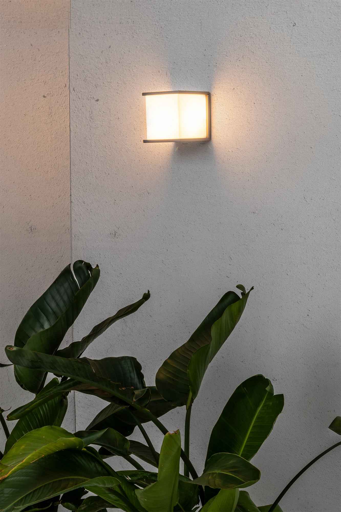 Applique extérieure KUBICK grise ou anthracite - Applique murale extérieure - Lumisign