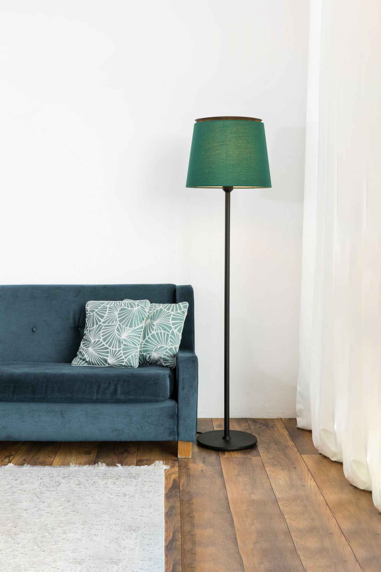 Lampadaire SAVOY noir et vert