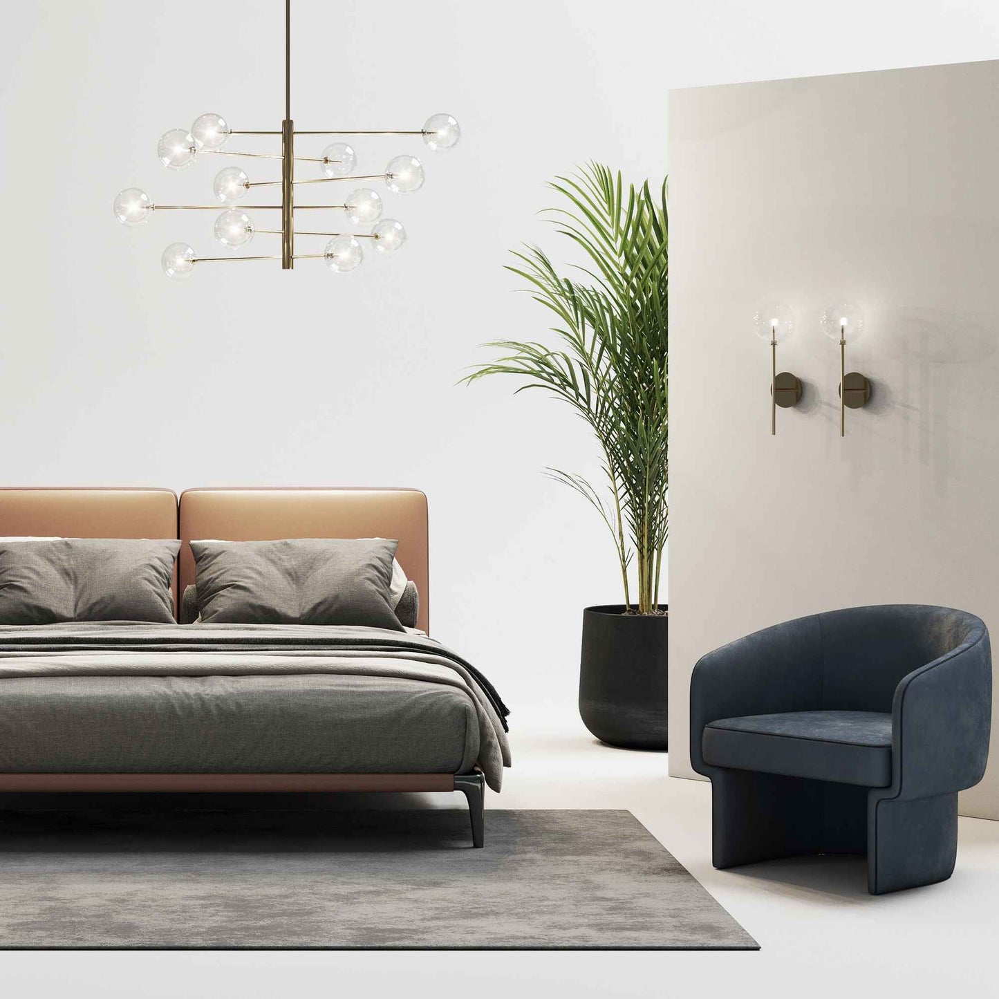 Découvrez une lumière élégante avec notre Suspension EQUINOXE laiton 12 verres transparents. Apportez une ambiance raffinée.