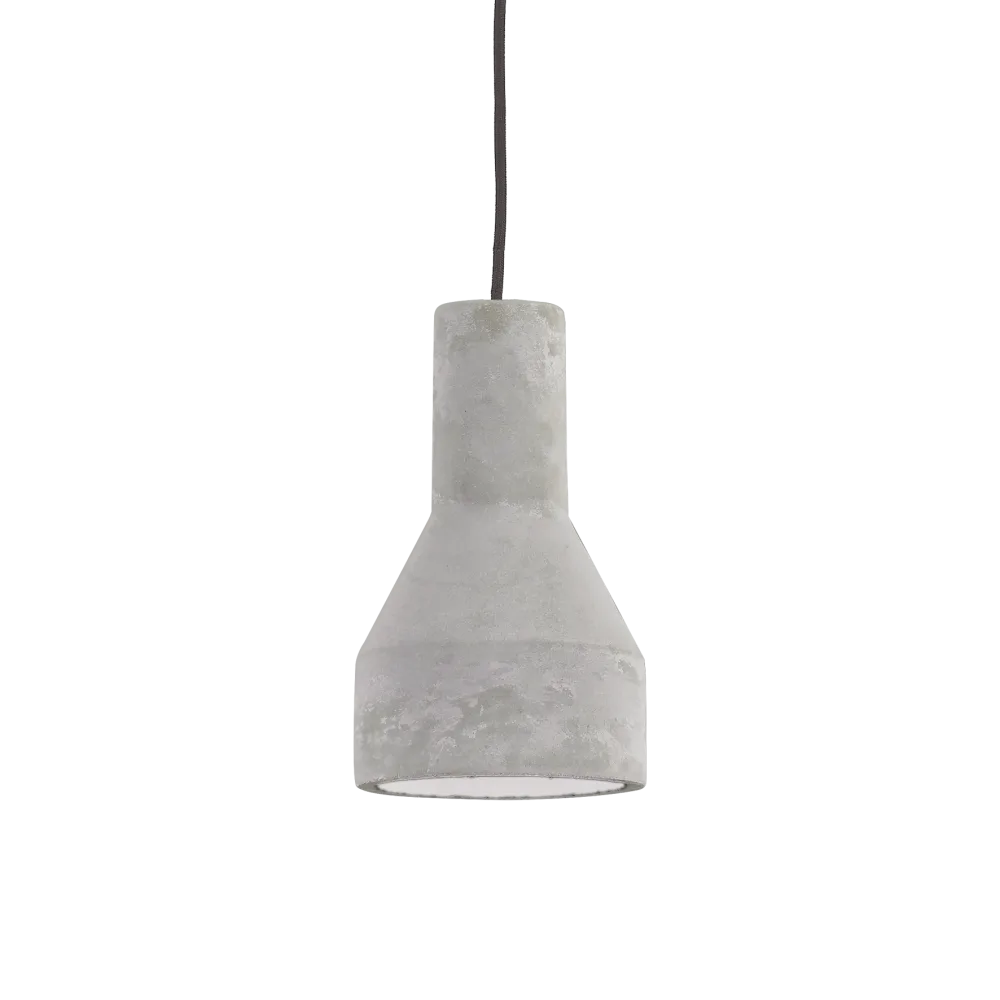 Suspension en béton OIL-1 - Élégante suspension en béton avec hauteur ajustable jusqu'à 2250 mm. Structure en métal noir mat pour un style moderne.