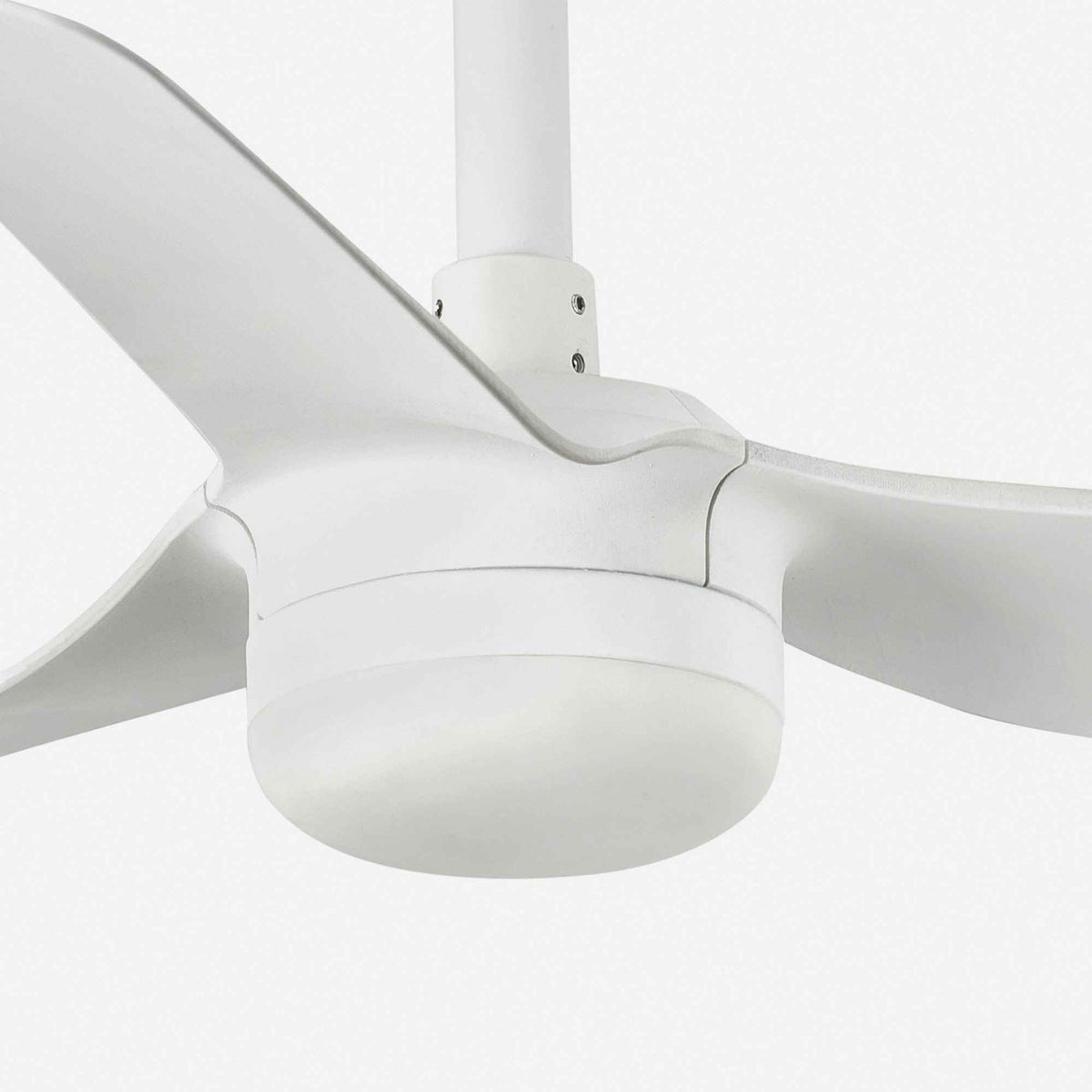 Détail ventilateur de plafond MINI PUNT LED blanc