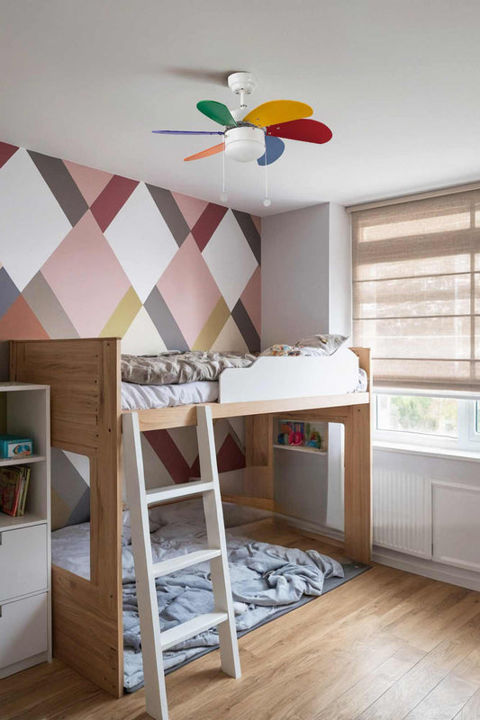 Ventilateur de plafond PALAO multicolore