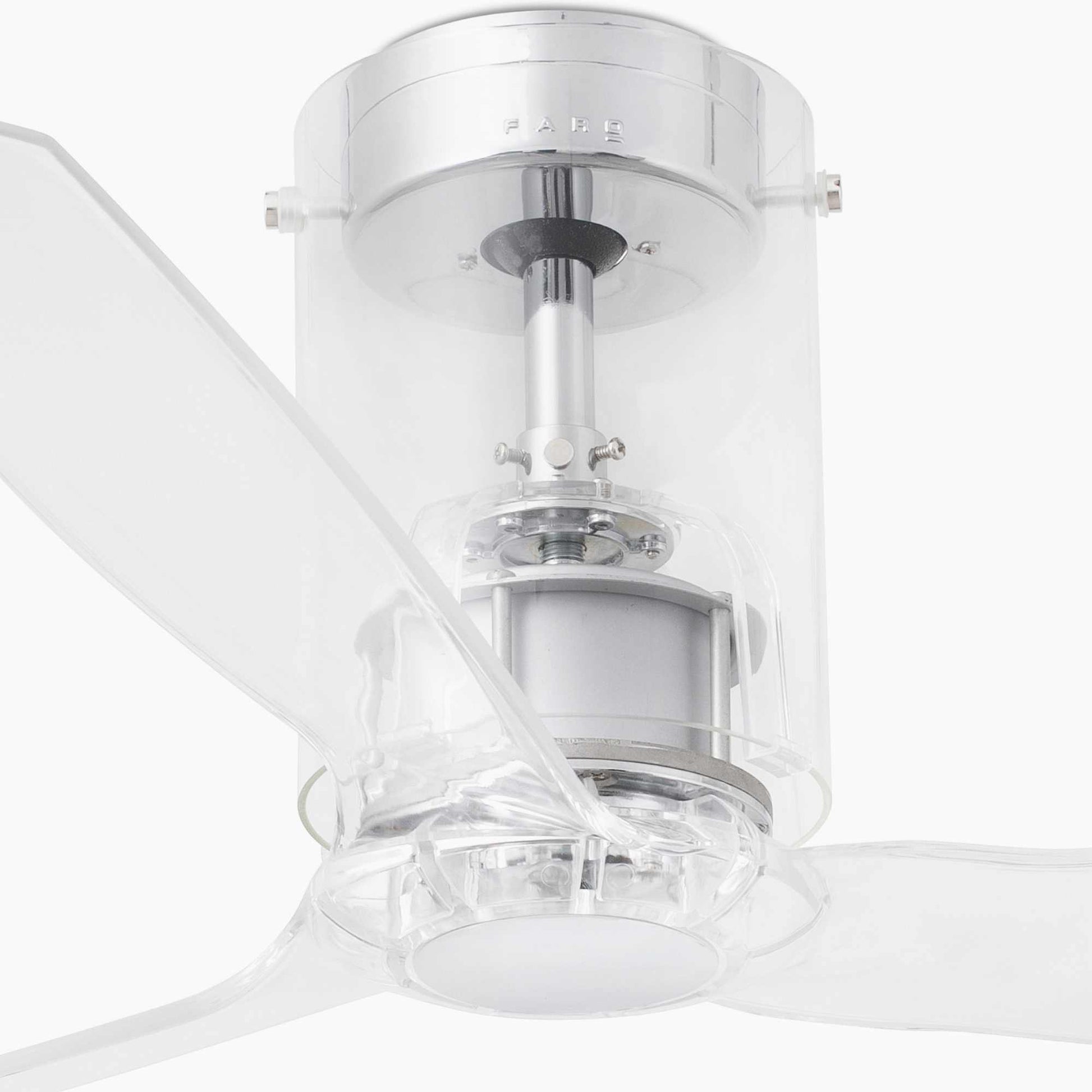 ventilateur de plafond Ventilateur de plafond MINI-TUBE transparent Faro Lumisign