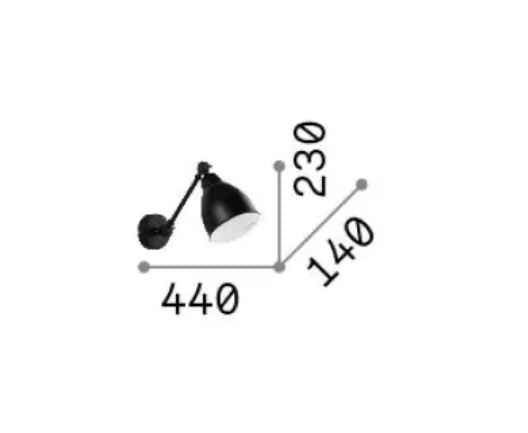 Applique Murale orientable NEWTON noire - Applique murale - Lumisign