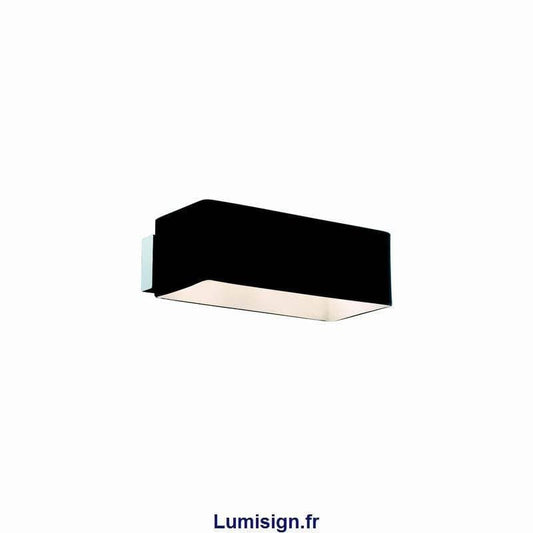 Applique murale Applique BOX noire verre soufflé Idéal-lux Lumisign