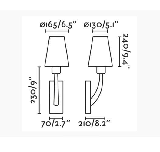 Applique liseuse Applique de chevet REM or vieilli avec abat-jour beige Faro Lumisign