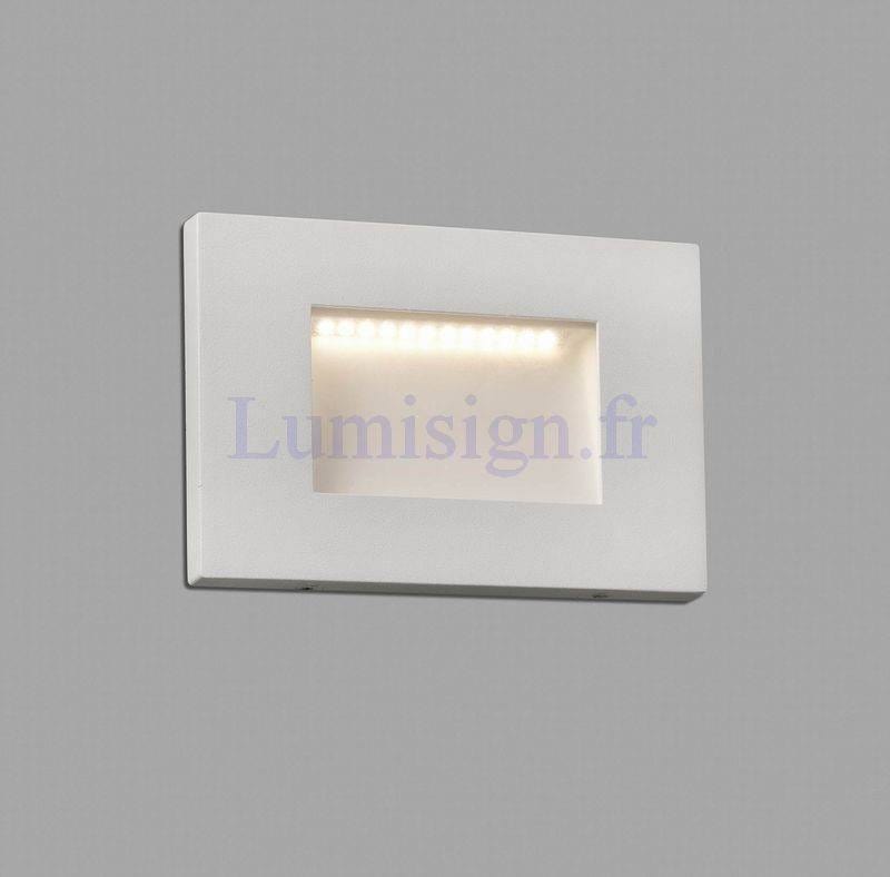 Applique murale encastrable Applique extérieure encastrable LED 5W SPARK blanche Faro Lumisign