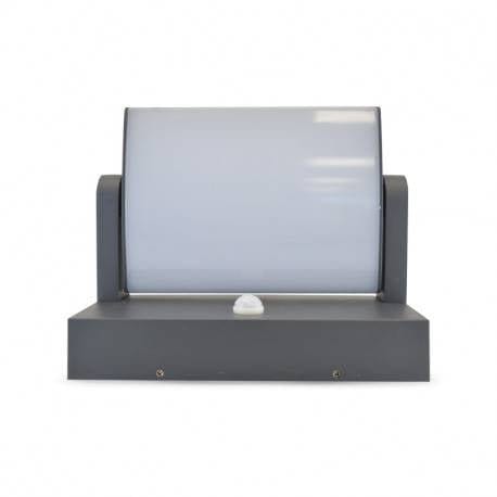 Applique murale extérieure Applique extérieure LED 12W orientable avec détecteur Neutre 4000K Miidex Lumisign