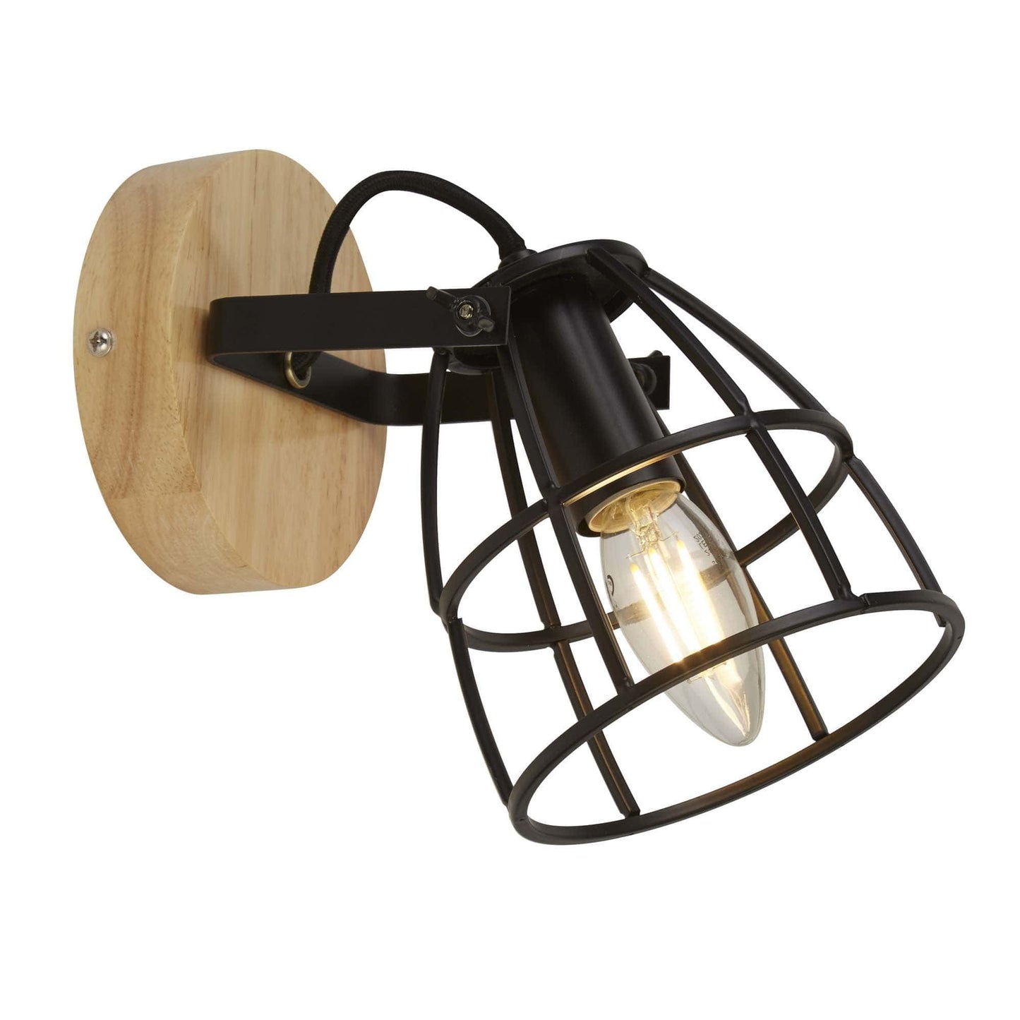 Applique murale Applique murale VISION métal et bois Marque Searchlight Lumisign