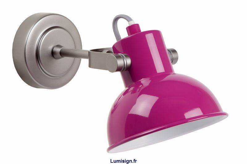 Spot en saillie Applique murale WIMPY pourpre Lucide Lumisign