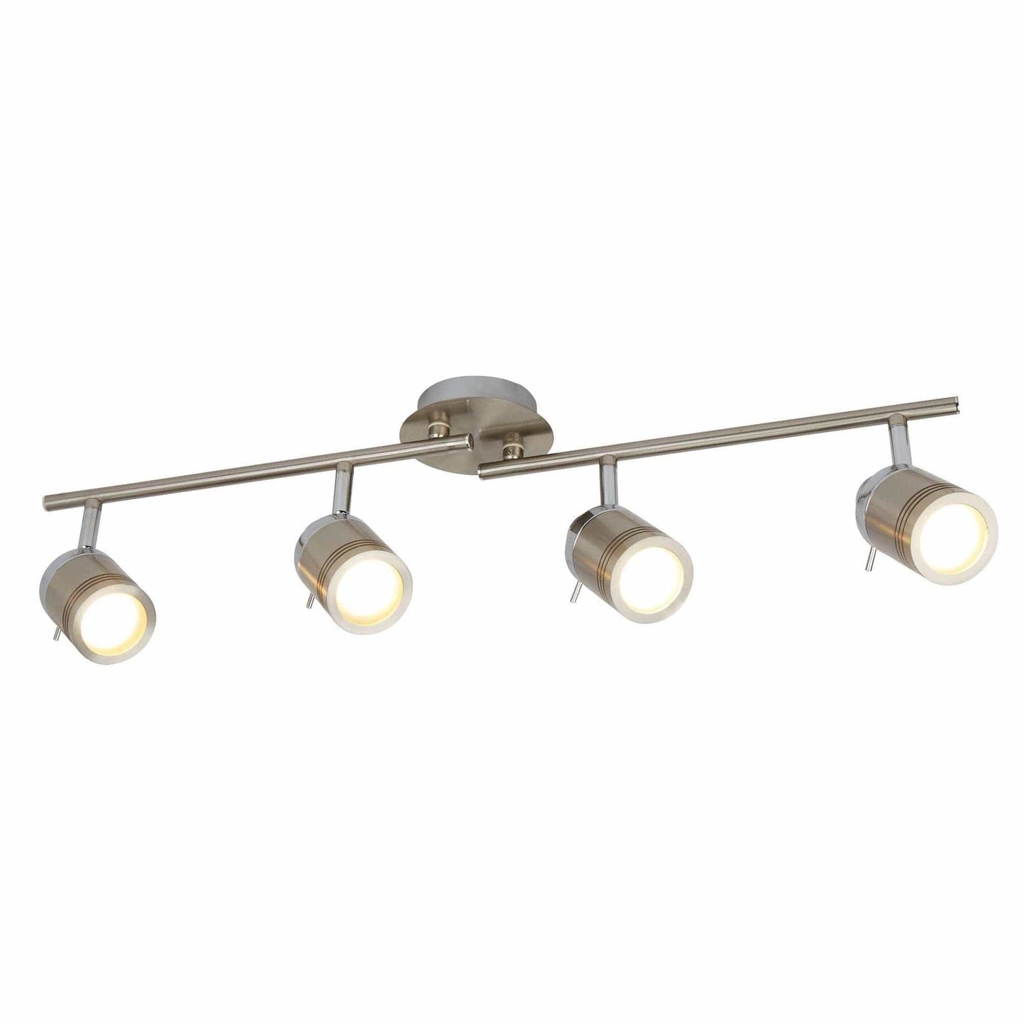 Spot en saillie Barre de spots SAMSON-4 argent satiné Marque Searchlight Lumisign