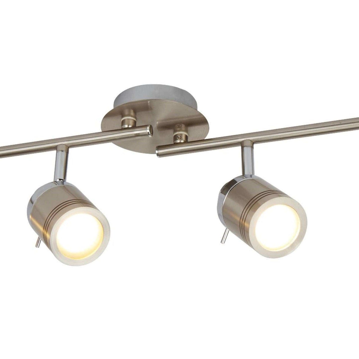 Spot en saillie Barre de spots SAMSON-4 argent satiné Marque Searchlight Lumisign