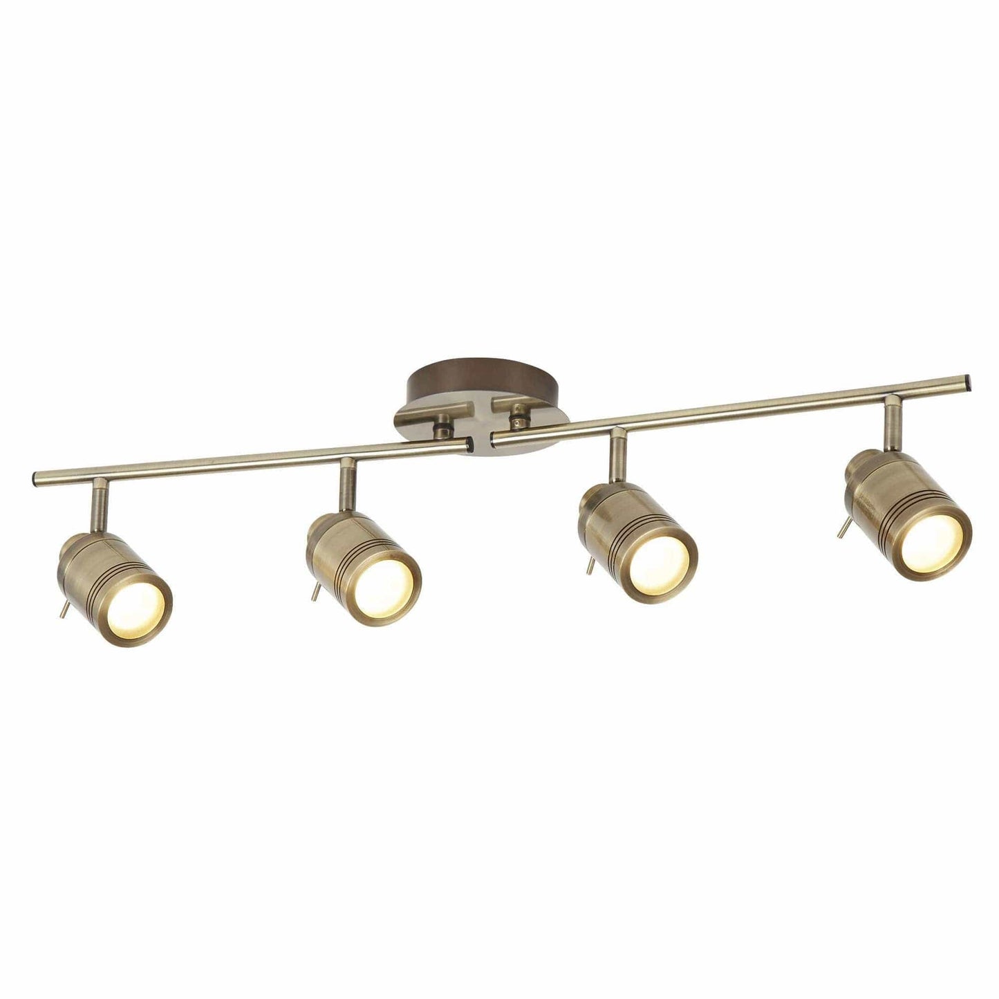 Spot en saillie Barre de spots SAMSON-4 laiton antique Marque Searchlight Lumisign