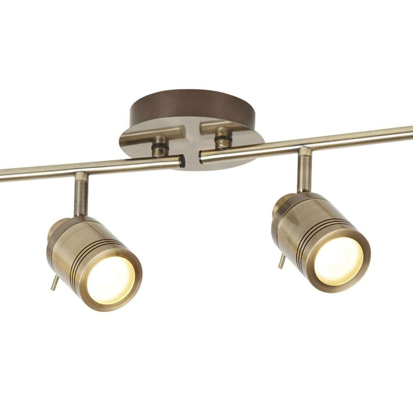 Spot en saillie Barre de spots SAMSON-4 laiton antique Marque Searchlight Lumisign