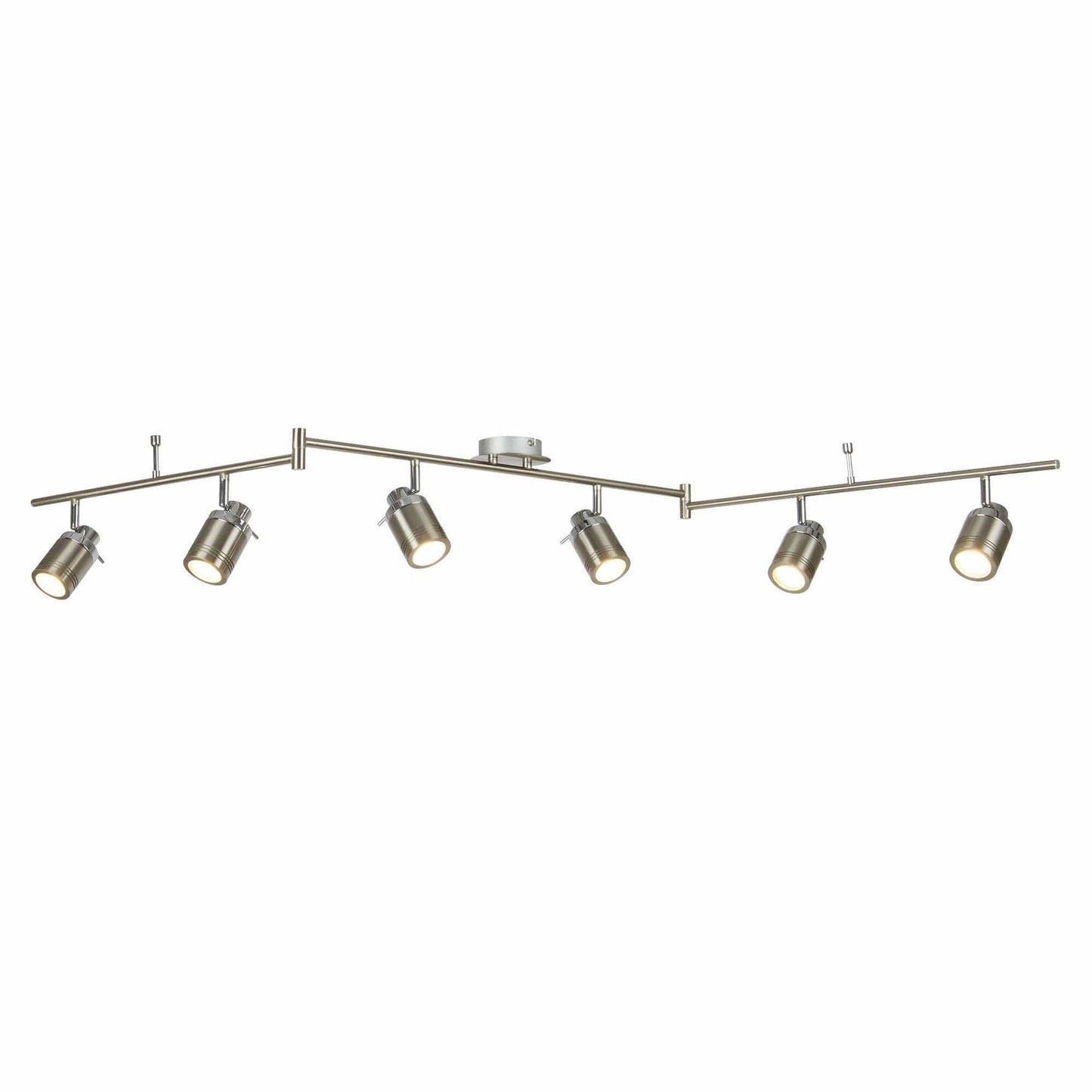 Spot en saillie Barre de spots SAMSON-6 argent satiné Marque Searchlight Lumisign