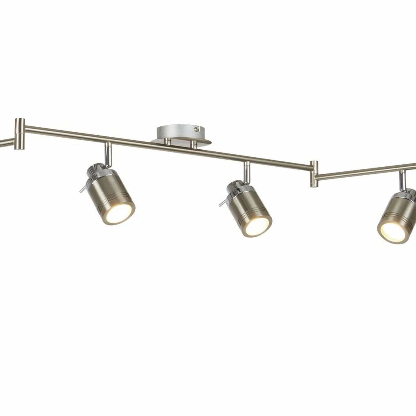 Spot en saillie Barre de spots SAMSON-6 argent satiné Marque Searchlight Lumisign