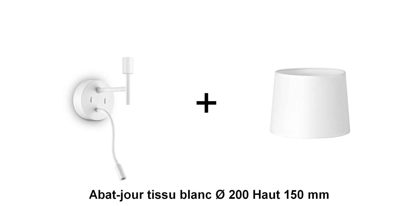 Applique liseuse blanche SET-UP à composer vous même