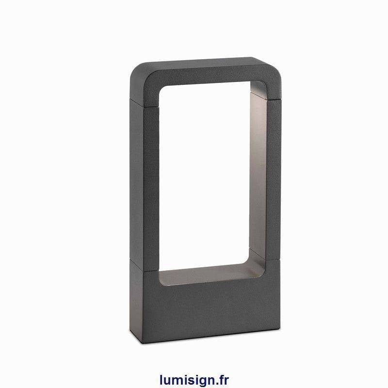 Vue d'ensemble de la borne lumineuse DAS-P : éclairage LED extérieur décoratif en aluminium robuste