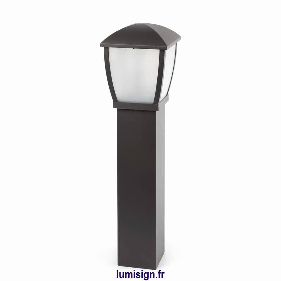 Vue d'ensemble de la borne extérieure WILMA-G | Design durable pour espaces extérieurs