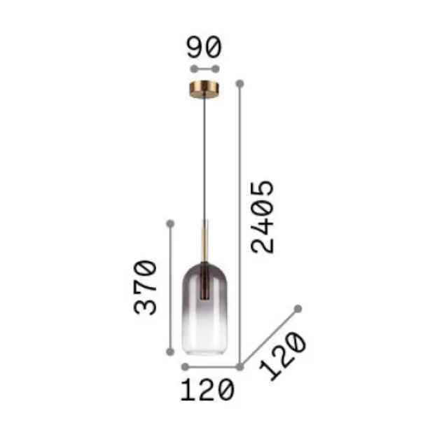 Suspension EMPIRE Cilindro: Élégance suspendue. - Lumisign