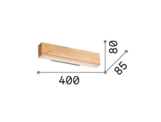 Applique Murale CRAFT bois naturel - Applique murale - Lumisign