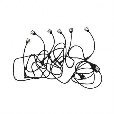 Spot sol Kit 6 mini spots LED encastrables 12 volts 6000K étanches pour terrasse Miidex Lumisign