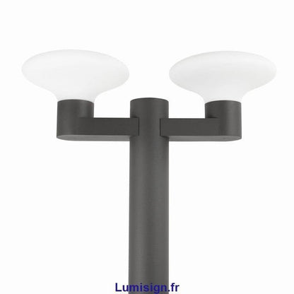 Lampadaire extérieur Lampadaire BLUB'S-2 deux lampes Faro Lumisign
