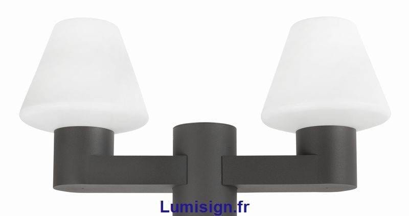 Lampadaire extérieur Lampadaire MISTU-2 deux lampes Faro Lumisign