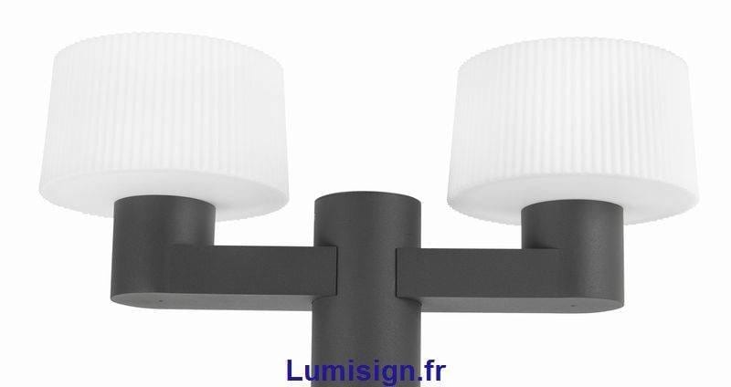 Lampadaire extérieur Lampadaire MUFFIN-2 deux lampes Faro Lumisign