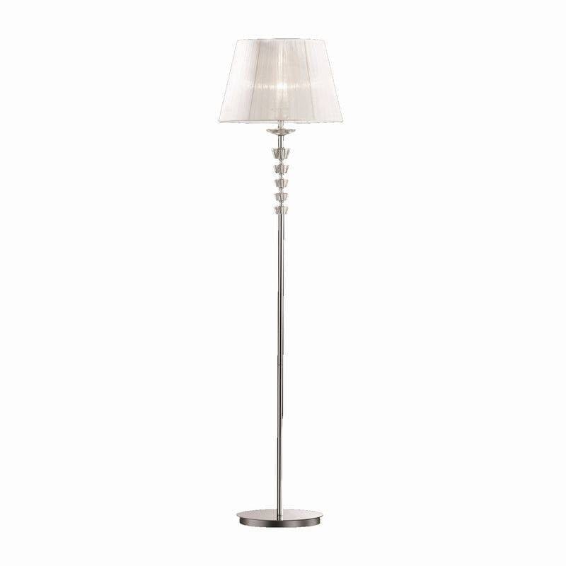 Lampadaire Lampadaire PEGASO abat-jour organdi Idéal-lux Lumisign