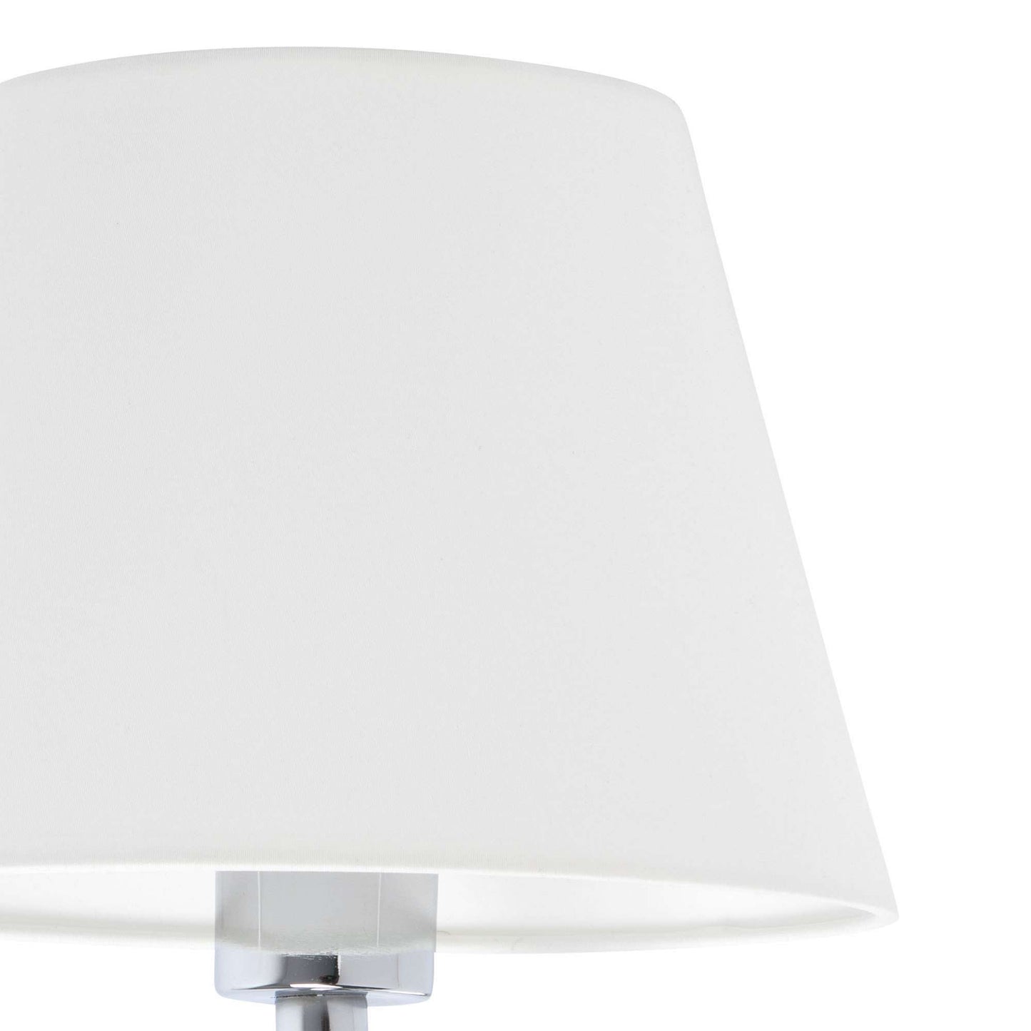 lampe a poser Lampe à poser ETERNA chrome abat-jour blanc Faro Lumisign