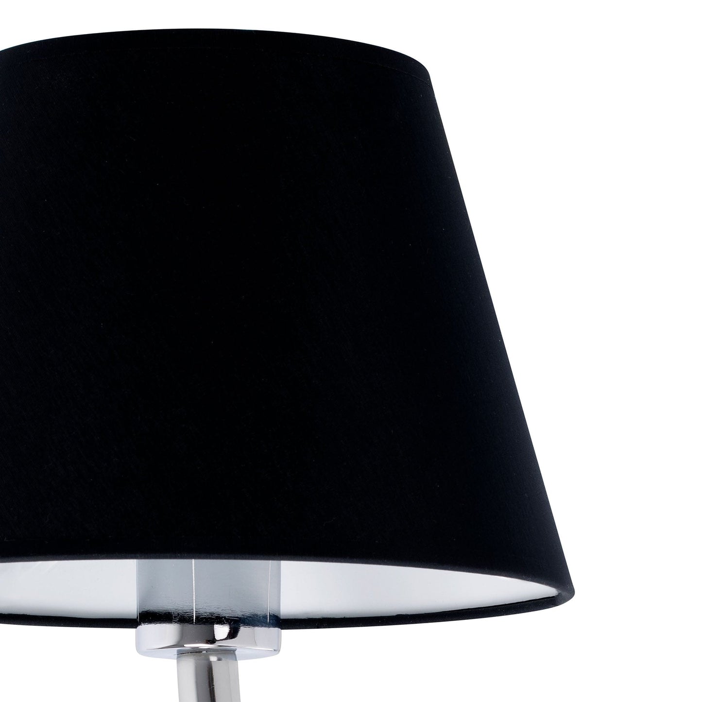 lampe a poser Lampe à poser ETERNA chrome abat-jour noir Faro Lumisign