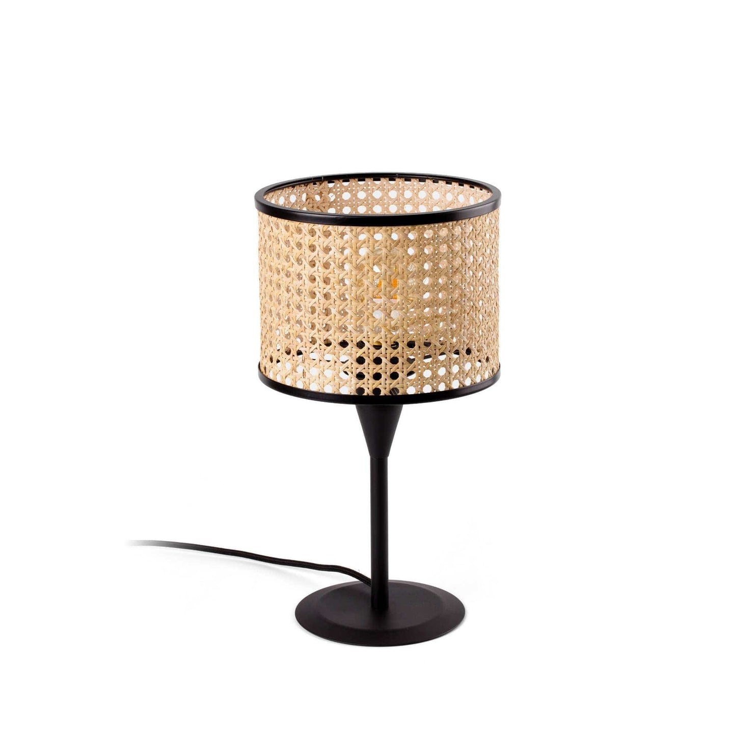 lampe a poser lampe à poser MAMBO cannage rotin Ø 210 mm Faro Lumisign