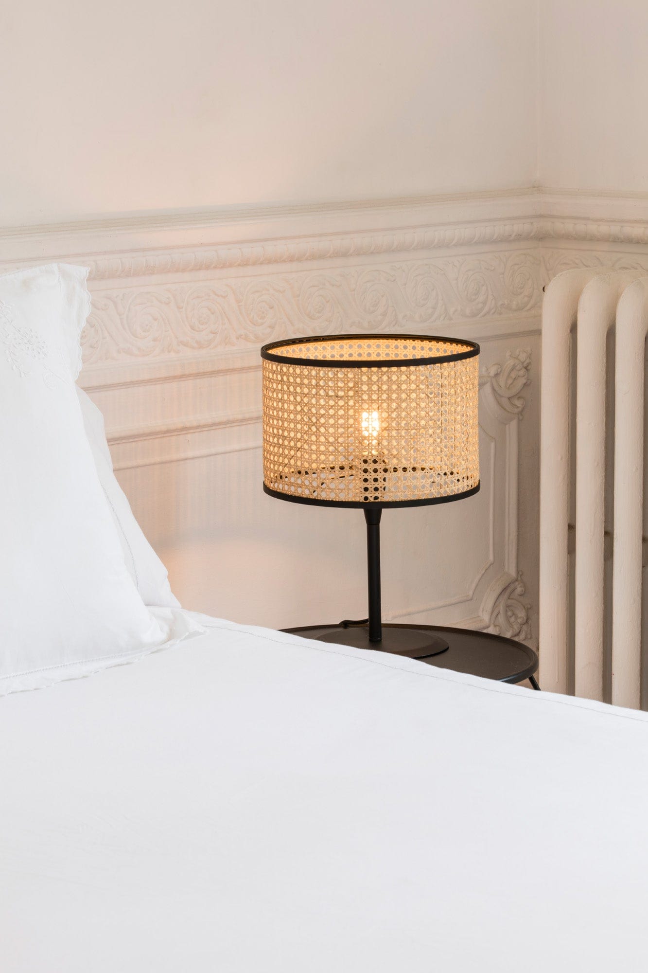 lampe a poser Lampe à poser MAMBO cannage rotin Ø 320 Faro Lumisign