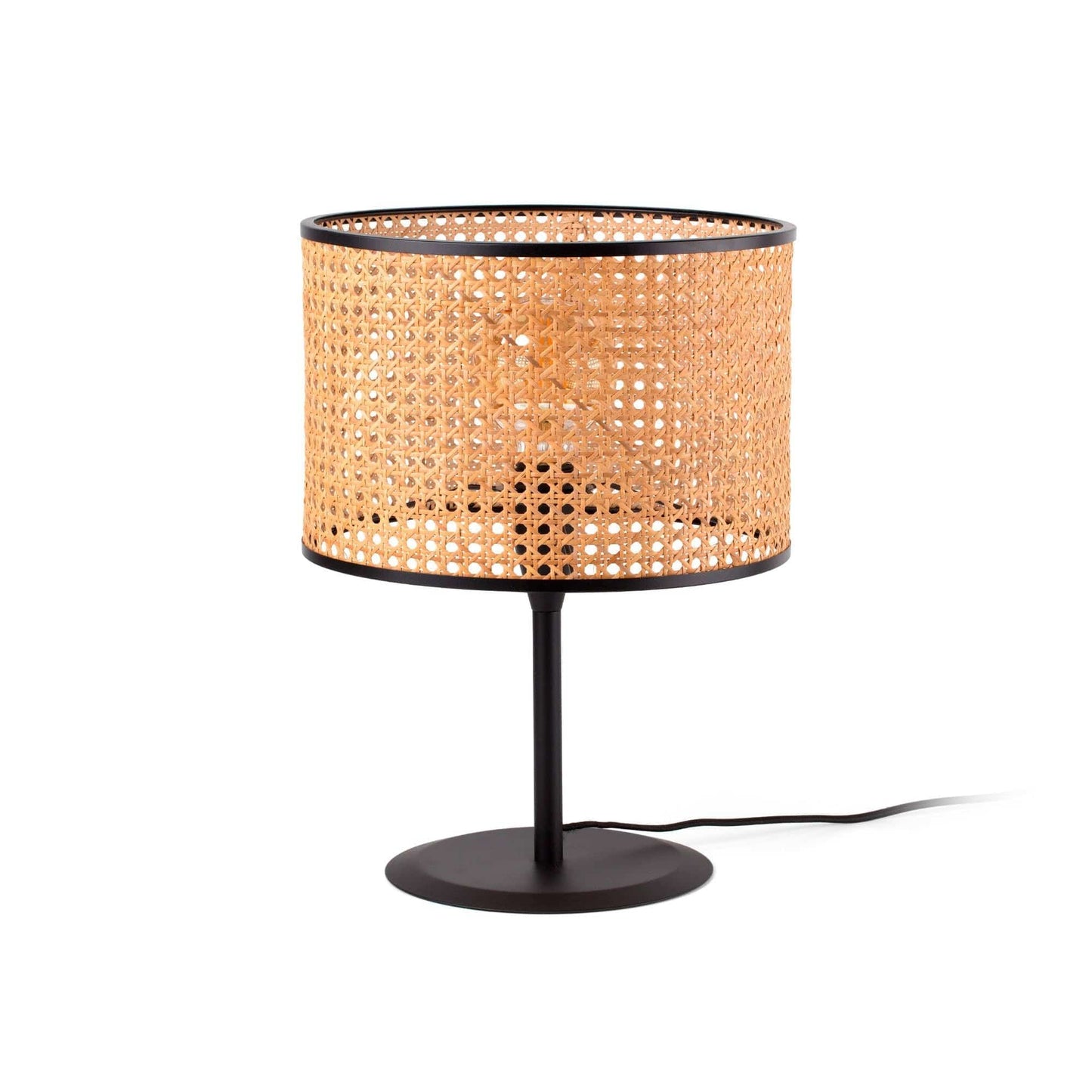 lampe a poser Lampe à poser MAMBO cannage rotin Ø 320 Faro Lumisign