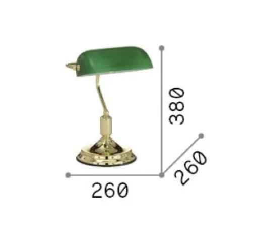 Lampe de bureau LAWYER laiton : style chic pour votre espace de travail - Lumisign