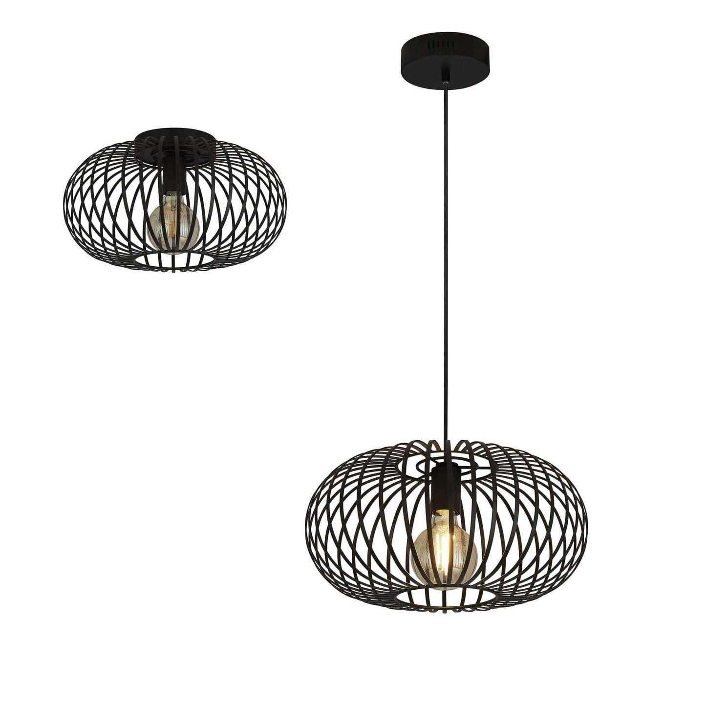 Suspension Luminaire AVERY convertible plafonnier ou suspension Marque Searchlight Lumisign