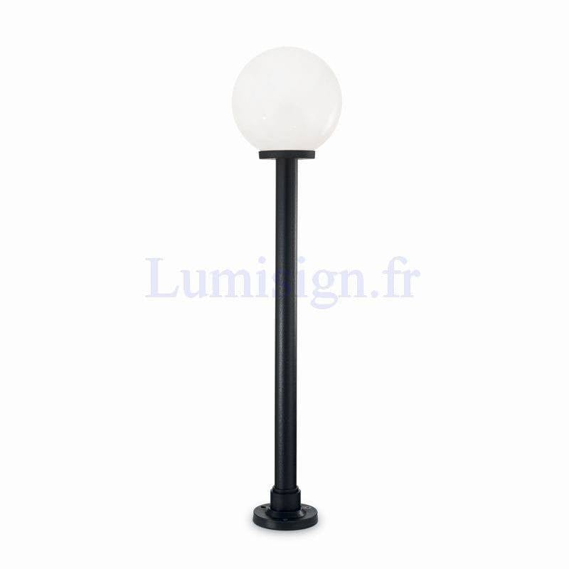 Borne extérieure Mini lampadaire CLASSIC-GLOBE opale Idéal-lux Lumisign