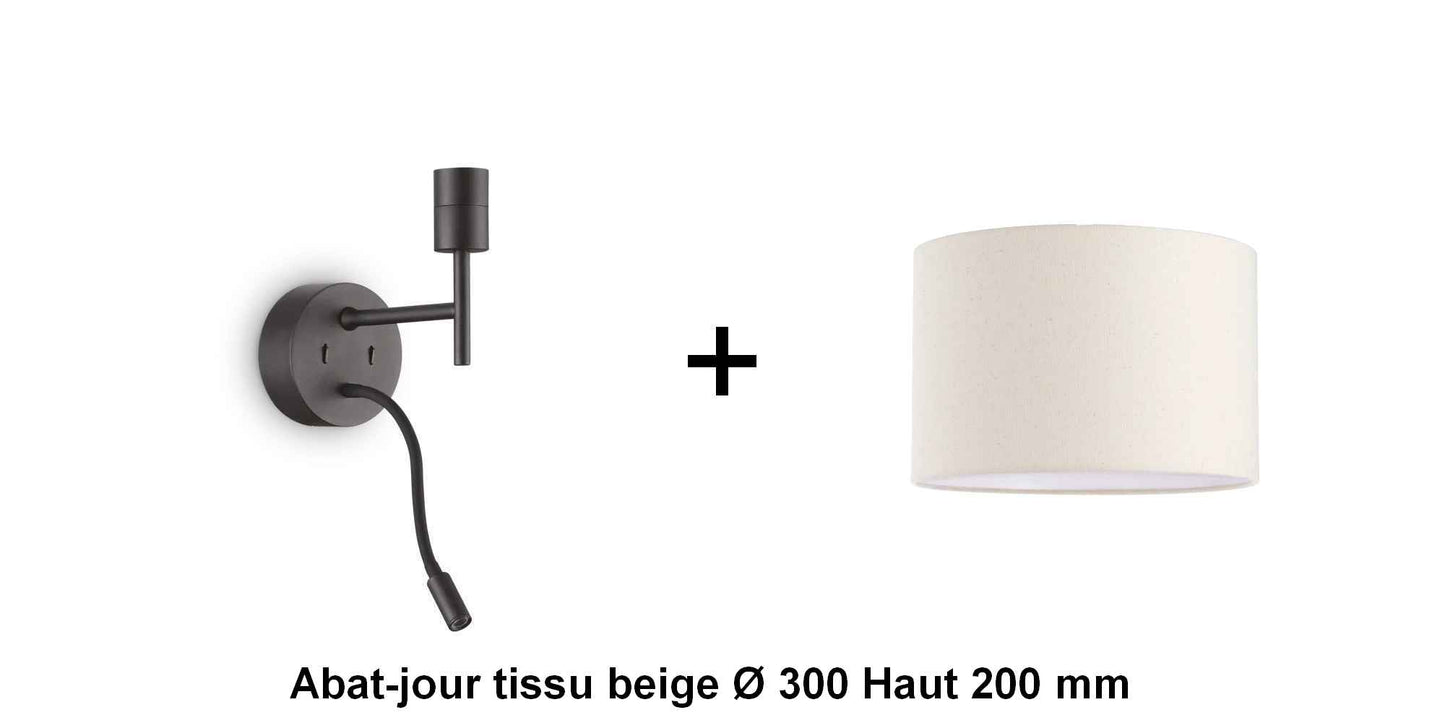 Applique liseuse noire SET-UP à composer vous même