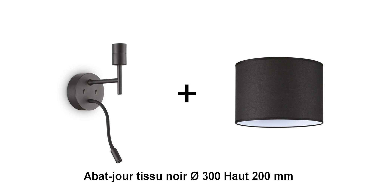 Applique liseuse noire SET-UP à composer vous même