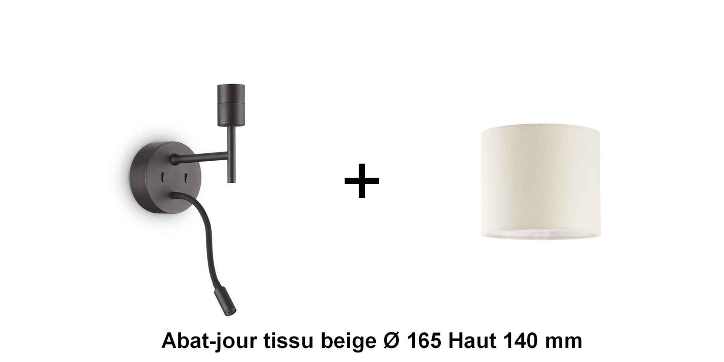 Applique liseuse noire SET-UP à composer vous même
