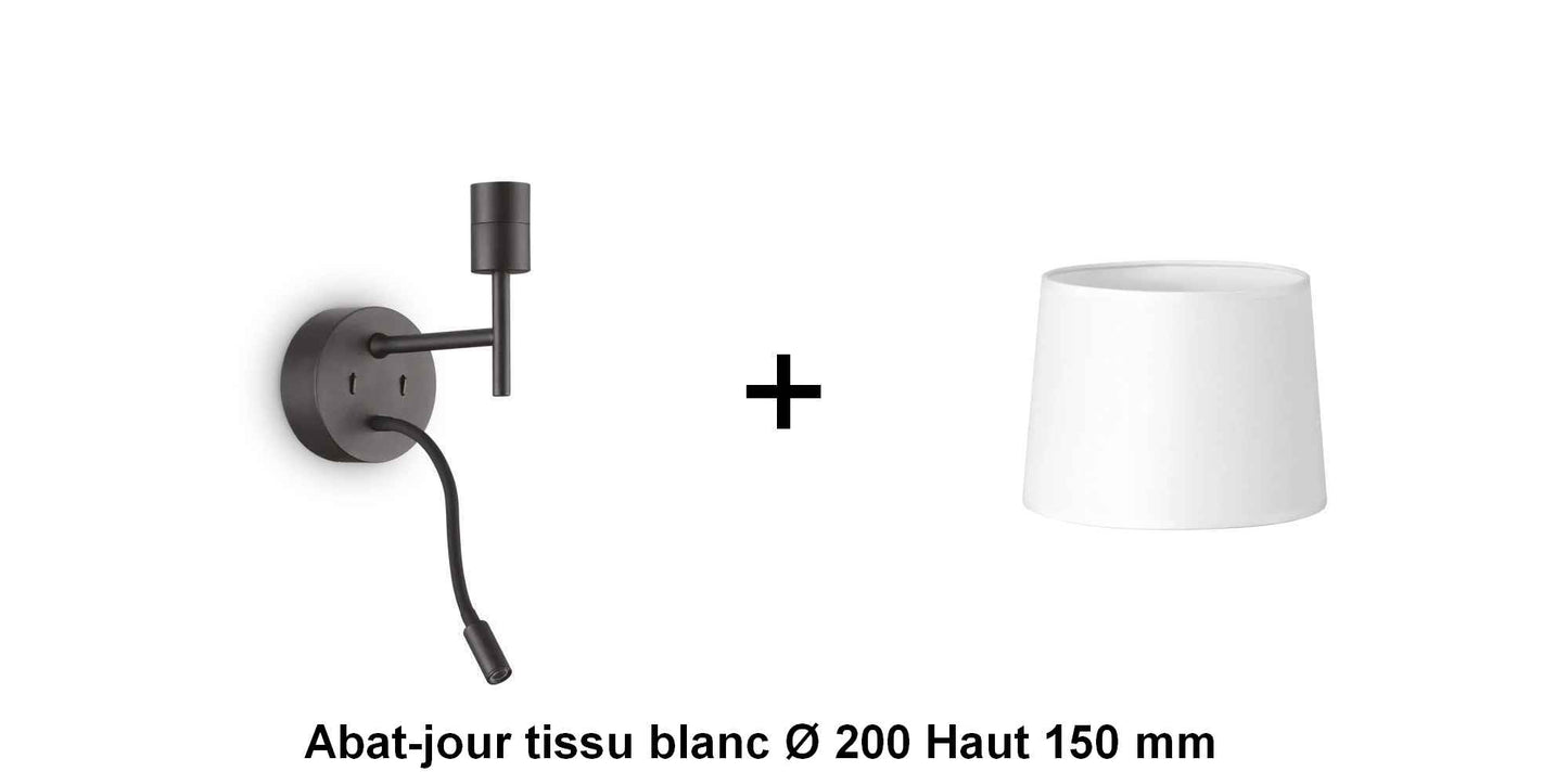 Applique liseuse noire SET-UP à composer vous même
