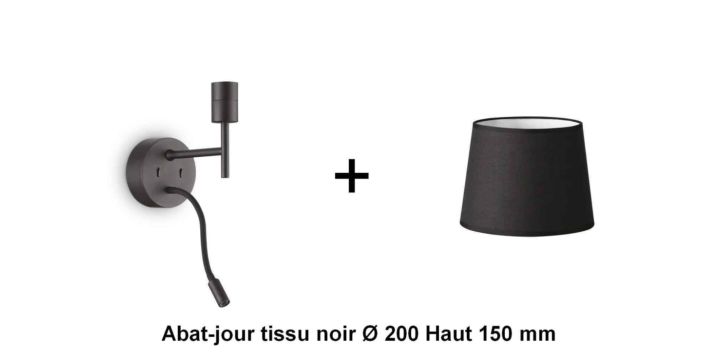 Applique liseuse noire SET-UP à composer vous même