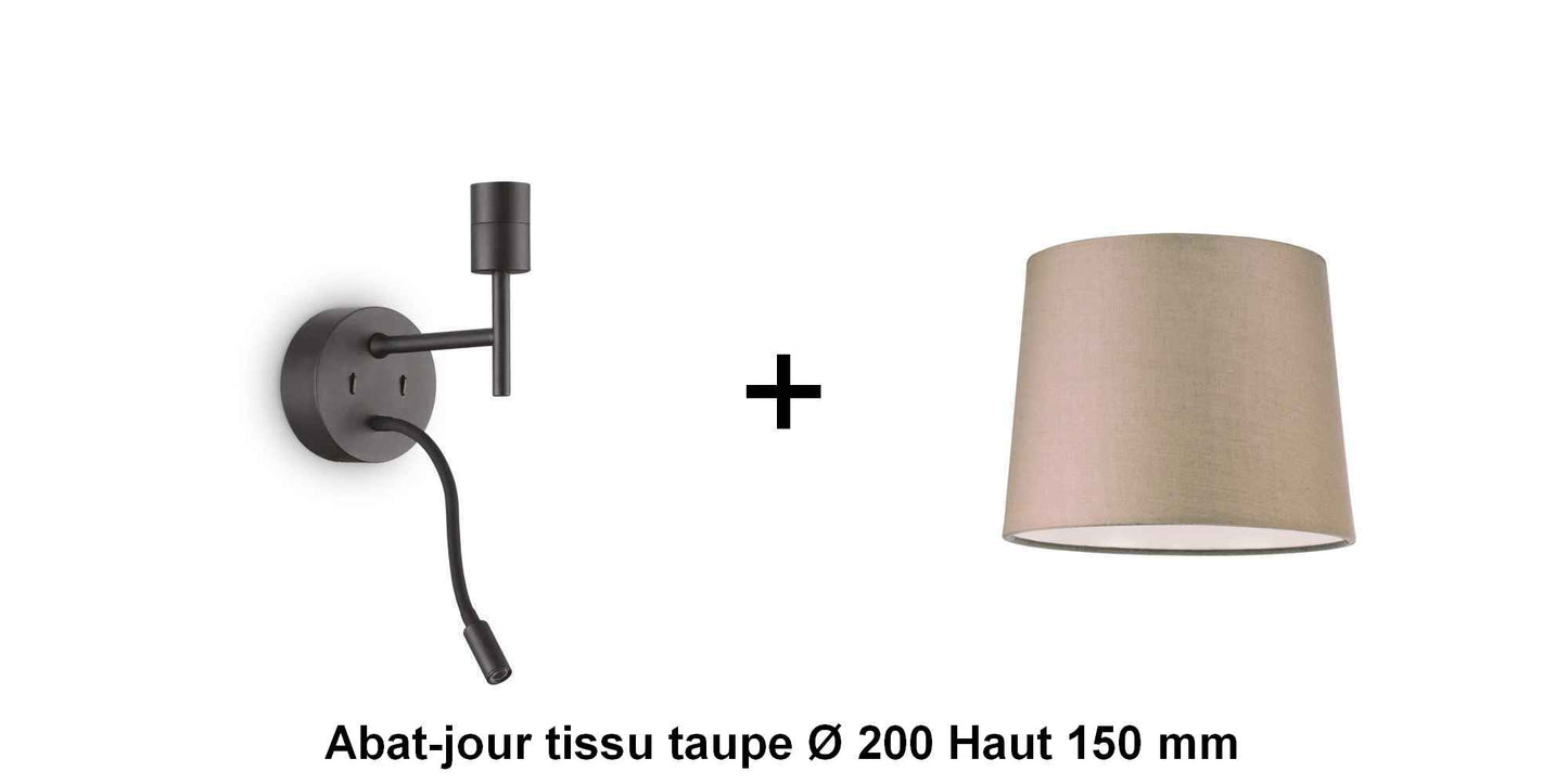 Applique liseuse noire SET-UP à composer vous même