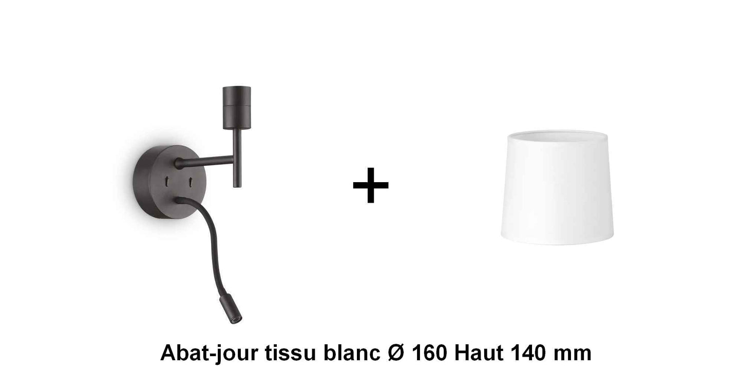 Applique liseuse noire SET-UP à composer vous même