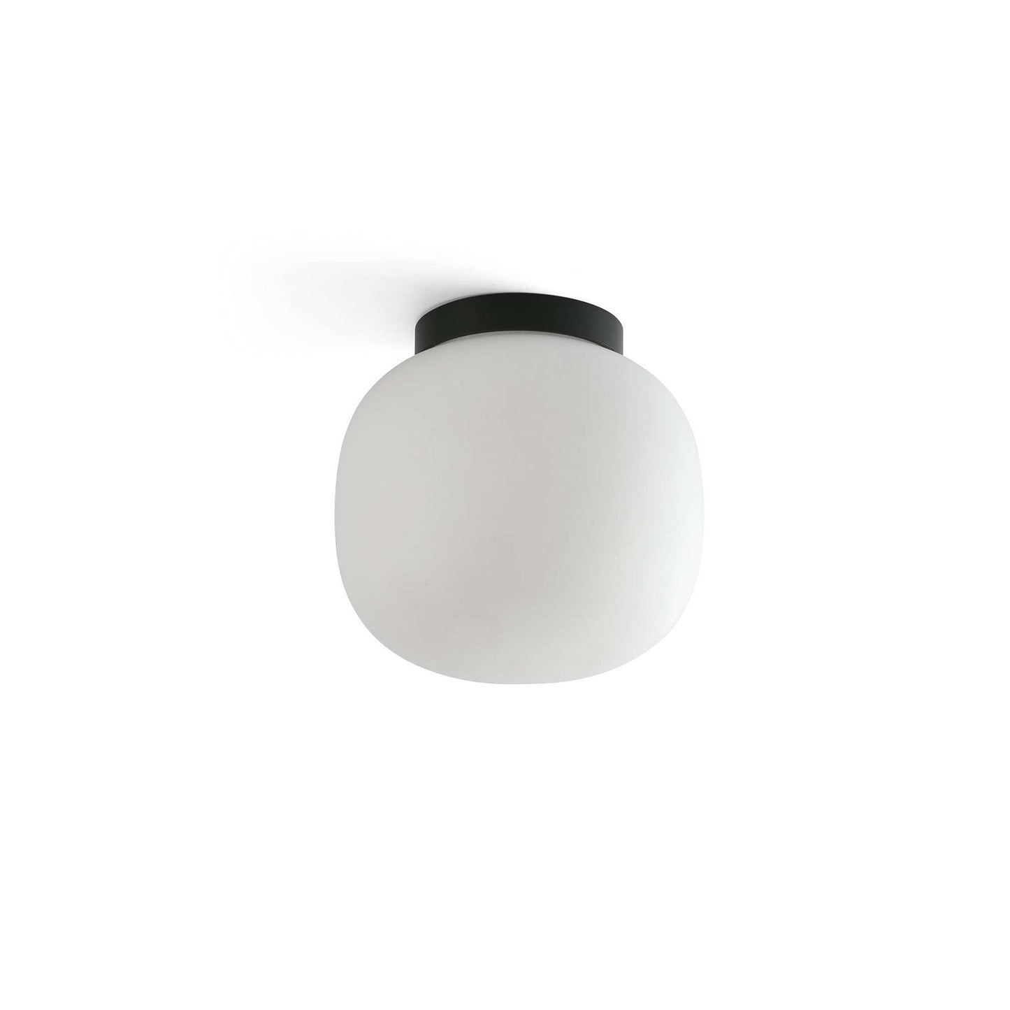 Plafonnier Plafonnier AMELIA rond noir diamètre 215 mm IP44 Faro Lumisign